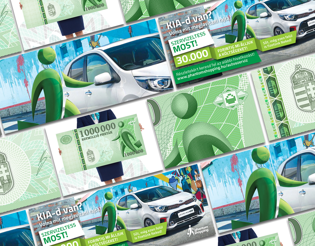 phantom shopping promotional material design