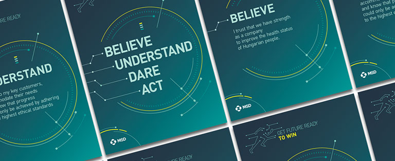 msd buda céges logo és poszter